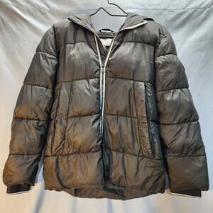 Michael Kors Black Hooded Puffer‎ Coat Jacket - Youth 14/16 -